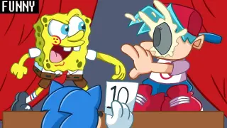 Spongebob FNF Sonic - Funny Moments