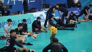 190103 우리카드전 경기종료 후 몸풀기(feat.문시호)