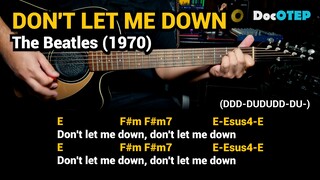 Don't Let Me Down - The Beatles (1970) - Easy Guitar Chords Tutorial with Lyrics part 3 SHORTS REELS
