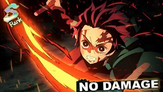 TANJIRO VS SUSAMARU & YAHABA (Demon Slayer) FULL FIGHT S-RANK (NO DAMAGE)