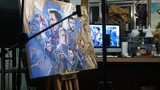 [OilPainting]Using 5million pens, 80 hours to draw the Avengers!