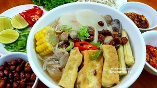 Cách làm HỦ TIẾU NẤU CHAY Đậm Đà Tuyệt Ngon Đổi Món Cho Ngày Ăn Chay |Nhamtran FV