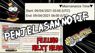 NXB NV || PENJELASAN NOTIF MT DAN NOTIF YG TERLUPAKAN PAS UPDATE LALU • FEELING NEXT HERO #umarhusni