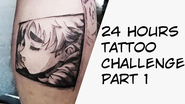 24 Hours Tattoo Challenge | Hunter X Hunter Part 1