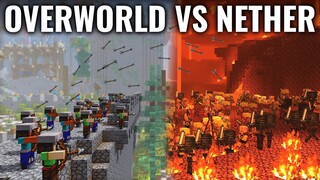 NETHER VS OVERWORLD - Minecraft Epic Siege