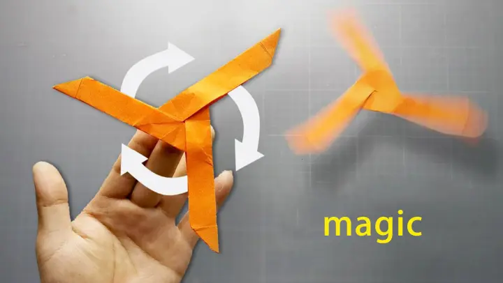 【Life】Making origami Tri-blade Boomerang