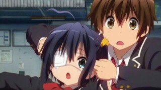 Chuunibyou Rikka and Yuuta cute moments . cute and funny moment chuunibyou season 1