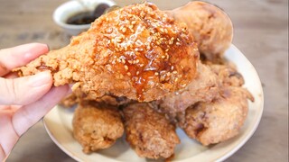 It took 108 hours and burned my life to make a fried chicken drumstick! One bite and you will be ful