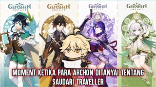 Moment Ketika Para Archon Ditanyai Tentang Adik Traveller | Fandub Genshin Impact | Parody Genshin