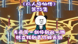 《凡人修仙传》第25集丨天南第一剑修到此一游，韩立找到青竹蜂云剑！