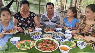 Chợt Thèm Món Cơm Sườn Ăn Ngoài Vườn Trong Khi Trời Mưa Bão| TKQ & Family T663