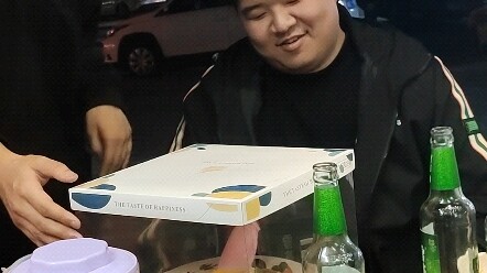 My roommate’s birthday—just a little celebration. It’s our last dinner together, so I’m documenting 