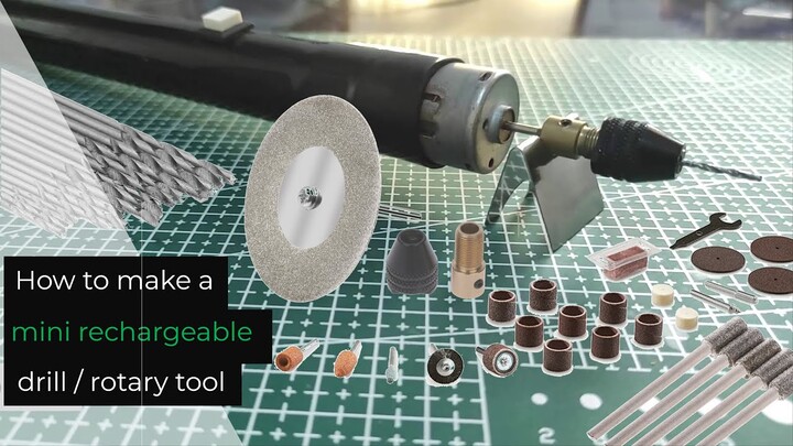 How to make a rechargeable mini powerful drill/rotary tool