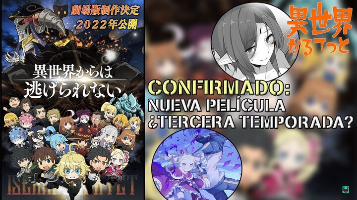 CONFIRMADO: ANUNCIAN UNA PELÍCULA PARA EL CROSSOVER ISEKAI ¿TERCERA TEMPORADA? / Isekai quartet