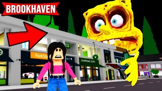 HOW TO TURN INTO GIANT SPONGEBOB in ROBLOX BROOKHAVEN!
