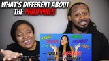 🇵🇭 FILIPINO CULTURE IS FUNNY! American Couple Reacts "What's Different About The Philippines?"