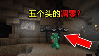 我的世界：MC新手冷知识，这样的MC你见过吗？五头凋零！