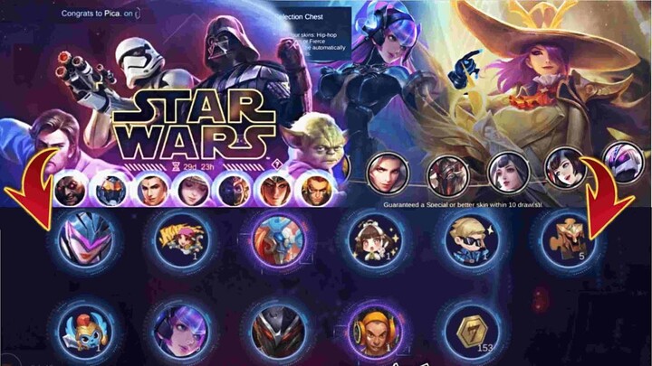 GET FREE SPECIAL & EPIC SKIN FROM STAR WARS & BOUNTY HUNTER EVENT | MLBB