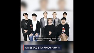 BTS sends heartwarming message to Filipino ARMYs