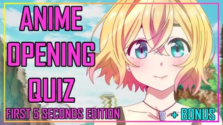 ANIME OPENING QUIZ - FIRST 5 SECONDS EDITION - 40 OPENINGS + BONUS ROUNDS