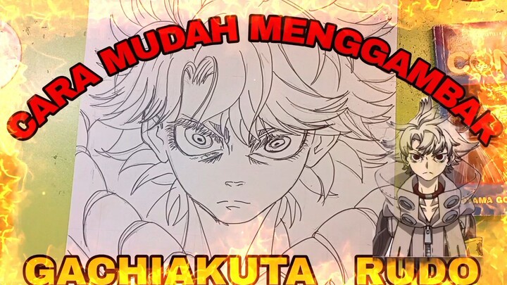 cara yg sangat mudah menggambar anime gachiakuta