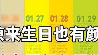 365 days of "birth color" is so beautiful! What is your unique color and personality based on your b