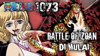 One Piece 1073 - Mythical Zoan SUCCUBUS!!  Battle of ZOAN dimulai !! Lucci vs Stussy !!