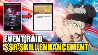 GRATIS SSR SKILL ENHANCEMENT DARI RAID! | Black Clover Mobile