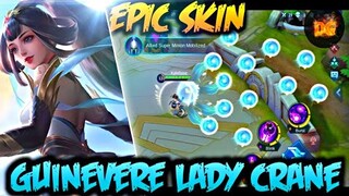 GUINEVERE LADY CRANE SKIN REVIEW USING NO COOLDOWN - Mobile Legends: Bang Bang!