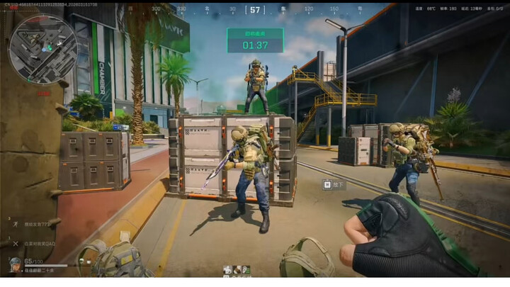 Pass through the gate without dropping your gun?