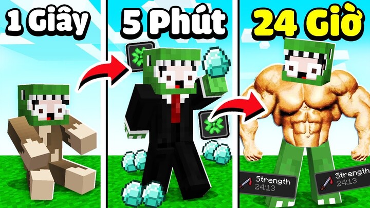 Minecraft Bedwars Cứ Mỗi 1 Giây Nhận Được 1 Món Quà Siêu Vip ?? * KHANGG Troll Noob Team