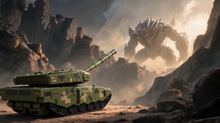 A giant beast appears ahead，war tiger-main battle tank ready to confront！