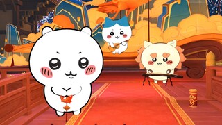 It's a new year again~ The three little ones send you New Year's greetings