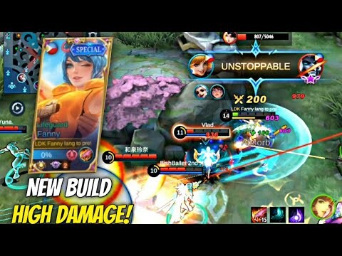 NEW BUILD HIGH DAMAGE! FANNY RANKED GAMEPLAY! | MLBB