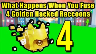 What Happens When You Fuse 4 Golden Hacked Raccoon in Pet Simulator X