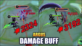ARGUS DAMAGE BUFF TEST | MOBILE LEGENDS