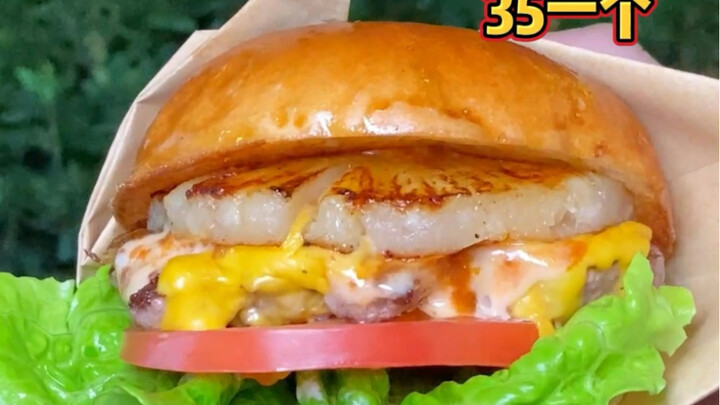 บังเอิญเจอเชฟอาหารฝรั่งทำเบอร์เกอร์เนื้อวากิว M8 ไซซ์ยักษ์กลางตลาดโต้รุ่ง