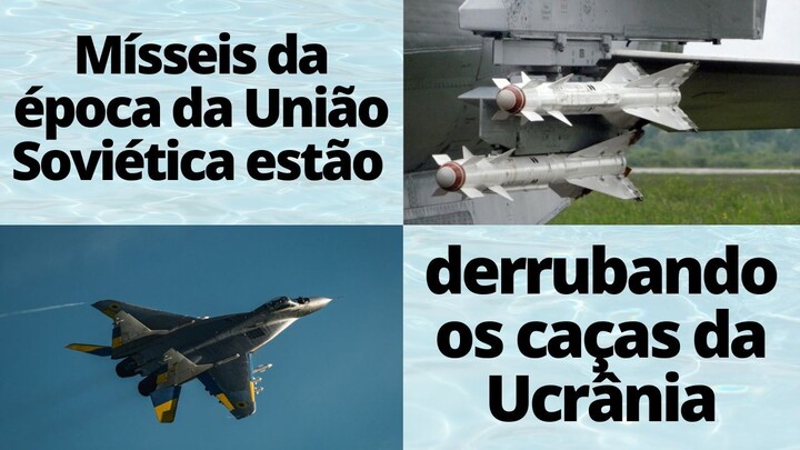 Caças da Ucrânia estã sendo abatidos por seus próprios mísseis