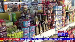 “Cariñosa” se cotizan los productos de pólvora en puesto del Cerro de Hula