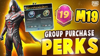 GROUP PURCHASE PERK PUBG MOBILE | ROYAL PASS M19 | GROUP PURCHASE PERK NEW EVENT PUBG MOBILE