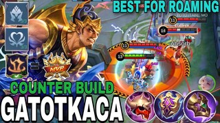 Effective Counter Build to All Heroes | Full Tank MVP Gatotkaca Gameplay ~ MLBB