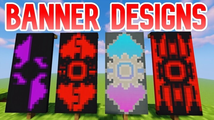 4 AMAZING BANNER IDEAS IN MINECRAFT! (Tutorial)