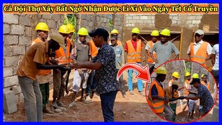 Đông Paulo || Cả Đội Thợ Xây Bất Ngờ Nhận Được Lì Xì Vào Dịp Tết Cổ Truyền Việt Nam