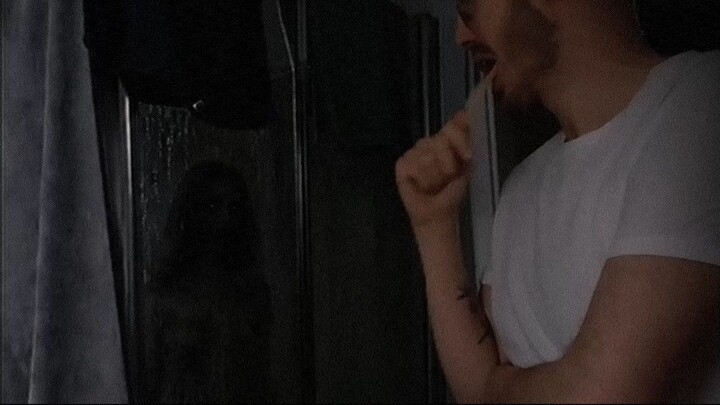 Ses showering 4 days now.  #horrorcomedy #marriedlife #couplecomedy #creepy #comedy #horror