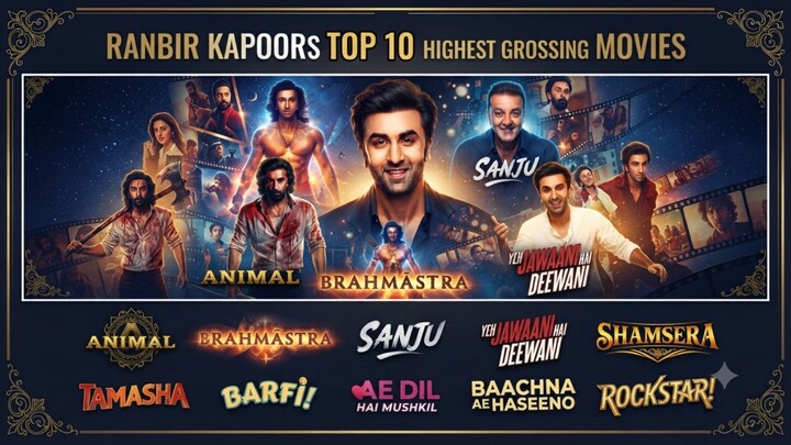 Ranbir Kapoor's Top 10 Highest Grossing Movie 2026