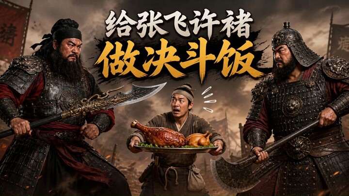 Trương Phi và Hứa Chử giao chiến ba trăm hiệp vẫn bất phân thắng bại, ngờ đâu lại cùng nhau đến quán