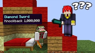 Minecraft Bedwars, Nhưng Trap Troll Noob Team Và Gậy Bật Lùi 1.000.000 Level ??