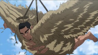 Tanigaki Becomes a Bird and Fall in Asirpa's Film | Golden Kamuy Season 4 Episode 5