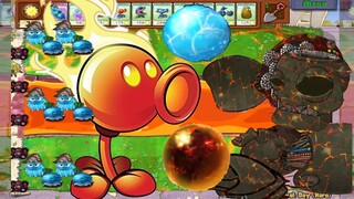 Plant vs Zombies✔️Combined fire ice LAVA MODE VS Dr. Zomboss funny moments - PVZ 2022🅿65