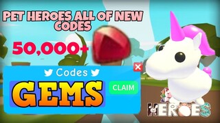 ALL OF NEW CODES IN PET HEROES! New Codes [ROBLOX]